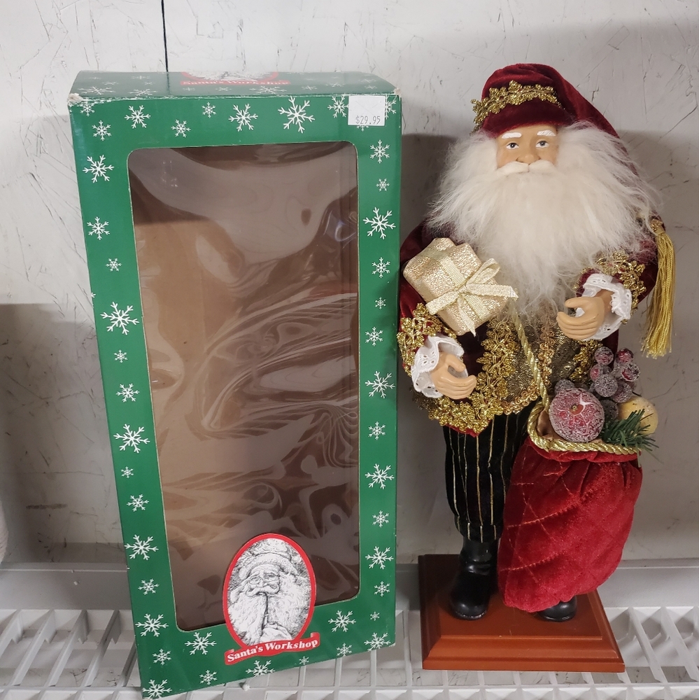 Santa's Workshop Figure With Box
